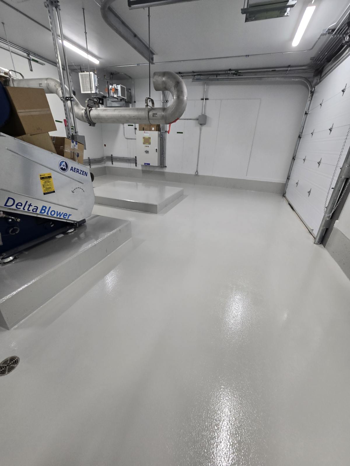 Plancher en époxy garage